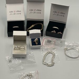Mixed Fashion Jewelry Lot Cate & Chloe Rings Bracelets CZ
